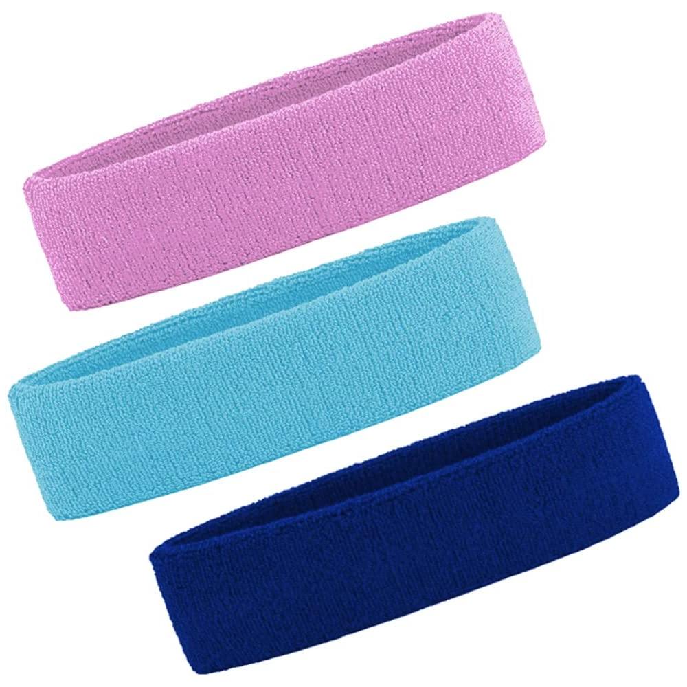 Sports Headbands, Grey, Lake Blue, Purple: image 4