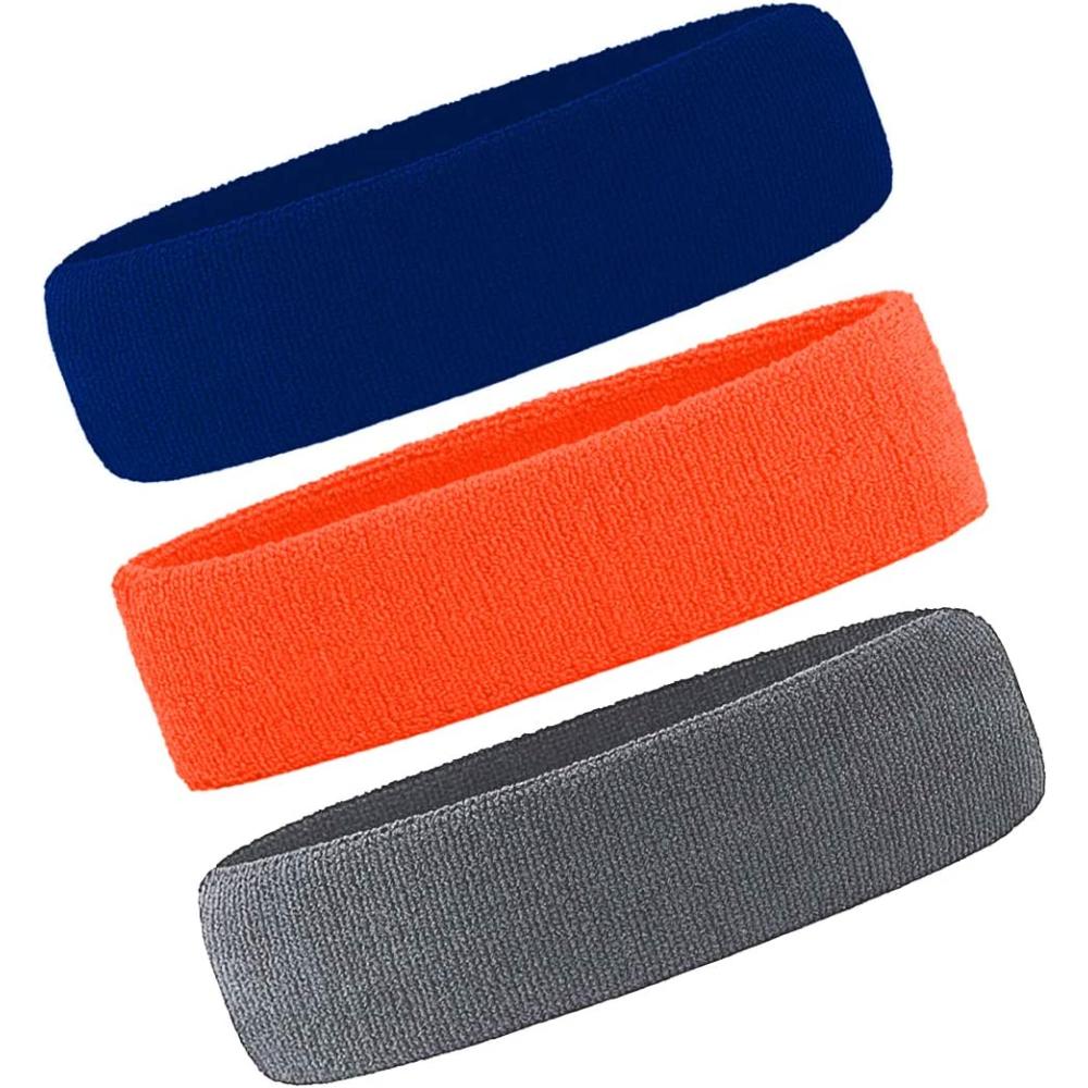Sports Headbands, Grey, Lake Blue, Purple: image 6