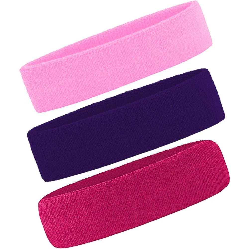 Sports Headbands, Grey, Lake Blue, Purple: image 8